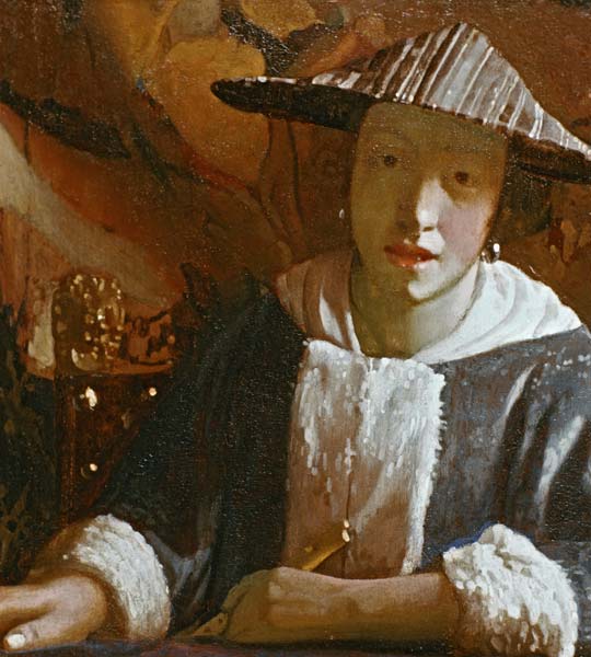 Vermeer / Girl with flute / c.1665/70 a Johannes Vermeer 