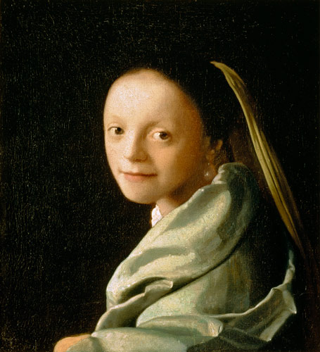 Portrait of a Young Woman a Johannes Vermeer 