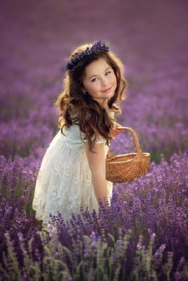 lovely smile in lavender