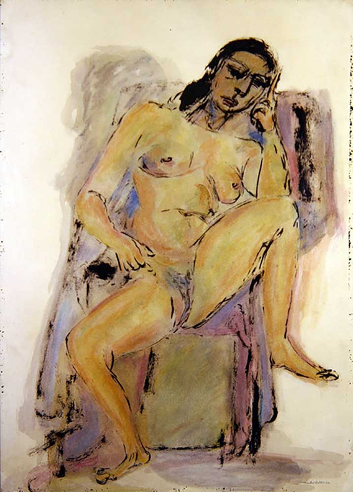 Seated Nude, 1946 a Jankel Adler