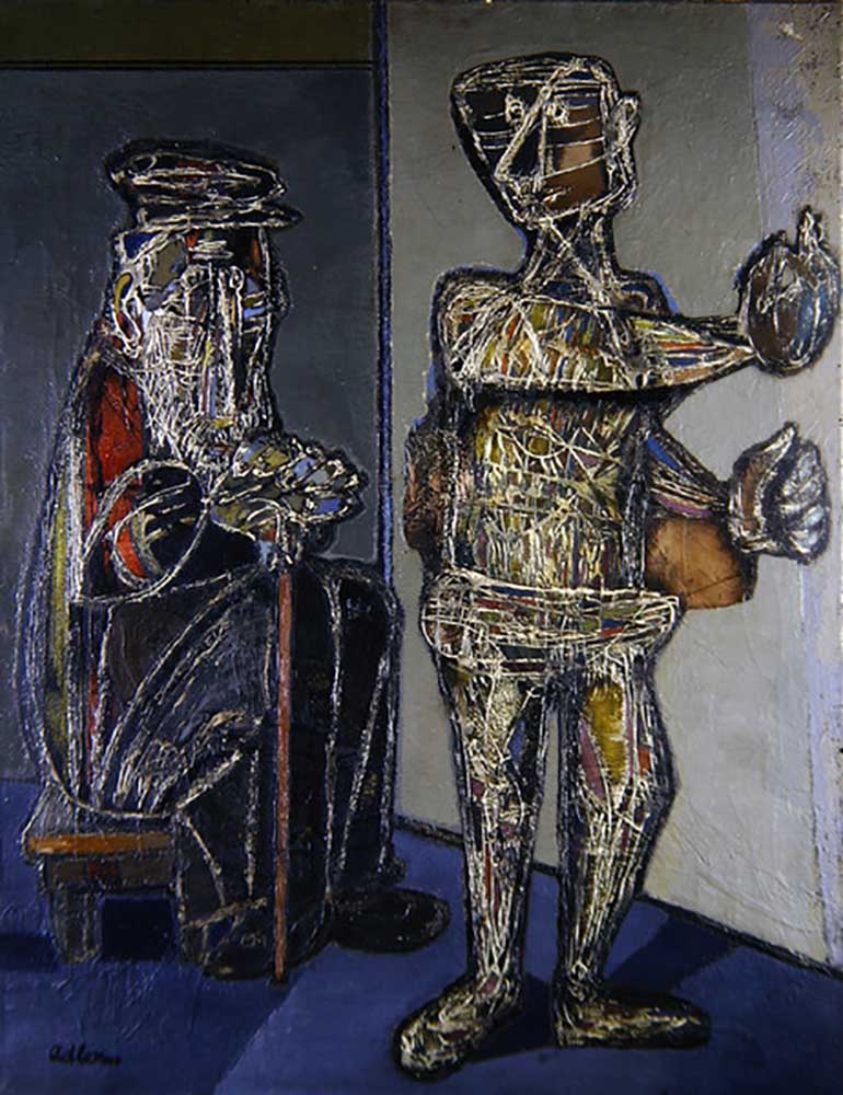 Two Figures, 1944 a Jankel Adler