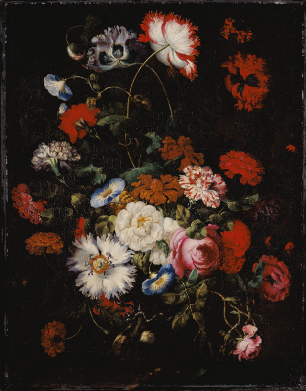 Blumenstilleben in einer Glasvase a Jan Peeter Brueghel