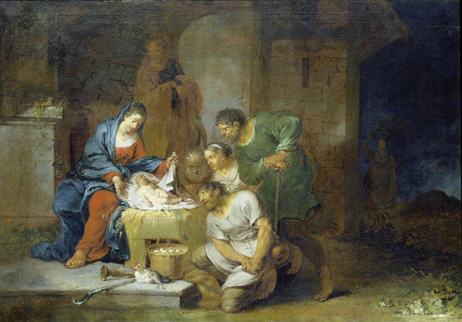 The Adoration of the Shepherds a Januarius Zick