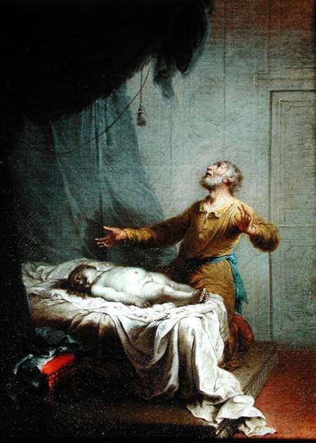 Elijah, on his Knees, Invoking the Lord to Resurrect the Son of the Shunamite Widow a Januarius Zick