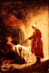 The prophet Elisäus wakes the son of the Sunamitin a Januarius Zick