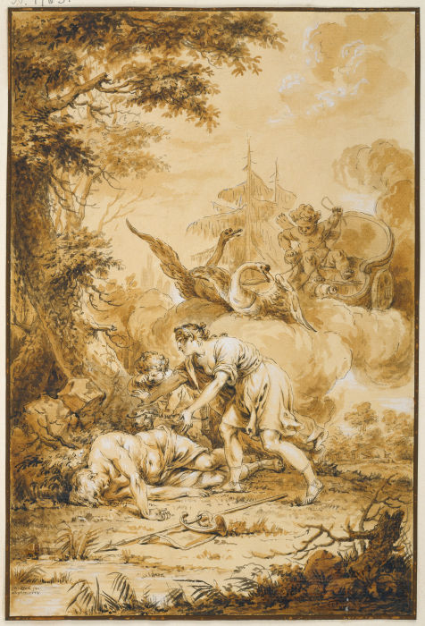 Venus and Adonis a Januarius Zick