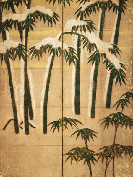 Bamboo, Momoyama Period (1568-1615) (ink on paper) a Japanese School