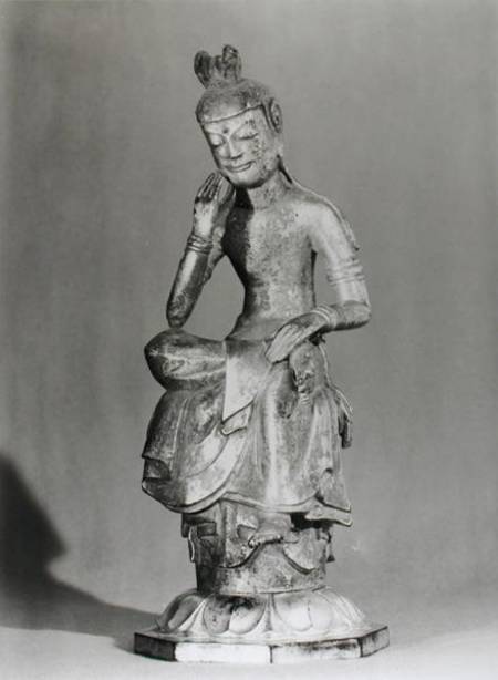 Bodhisattva Seated in a Meditative Pose a Japanese School