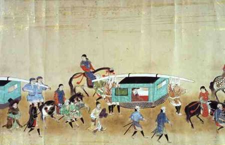 Part of the Sixth Korean Embassy to Japan in Meireki 1 at the time of Tokugawa Ietsuna's succession a Japanese School