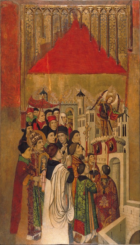 Apparition of Saint Michael at the Castle of Sant'Angelo a Jaume Huguet