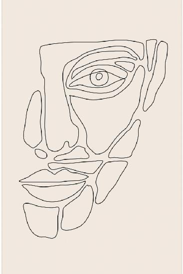 Abstract Face Lines #1