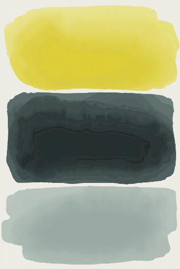 Black and Yellow Watercolor #1