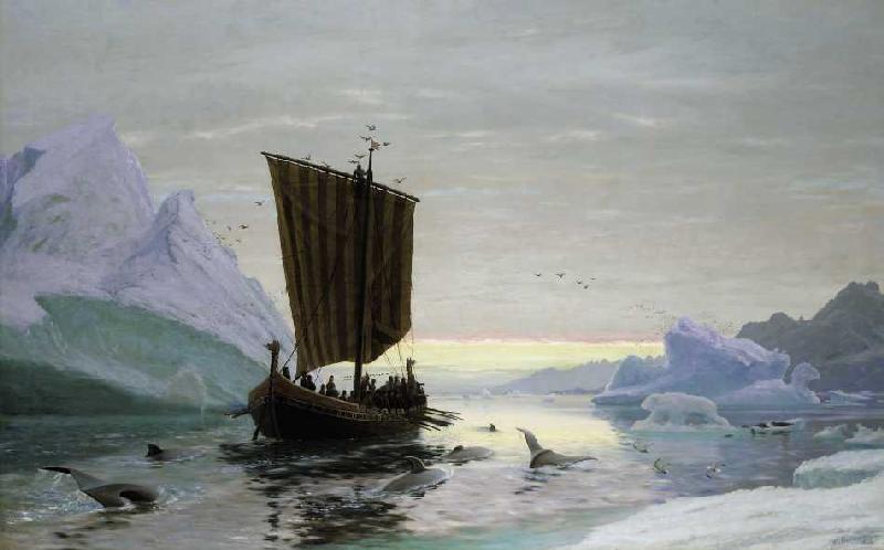Erik der Rote entdeckt Grönland a J.E. Carl Rasmussen