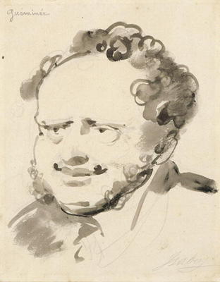 Portrait of Gueminee (ink on paper) a Jean-Baptiste Isabey