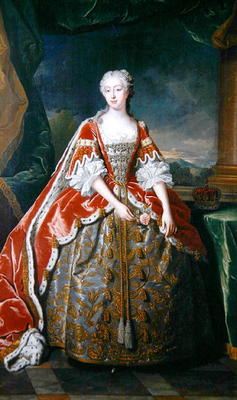 Princess Augusta (oil on canvas) a Jean-Baptiste van Loo