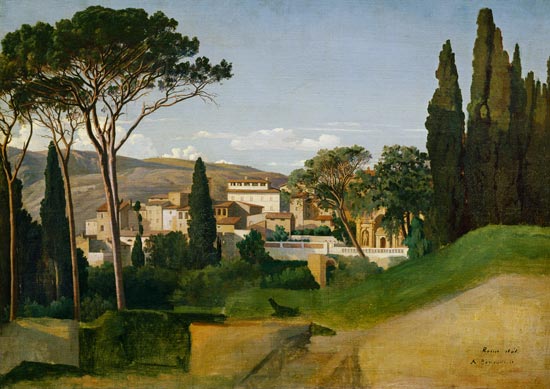 View of a Roman Villa a Jean Achille Benouville