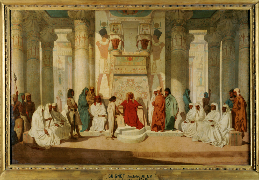 Joseph expliquant des songes à Pharaon a Jean Adrien Guignet