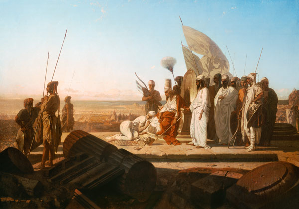 Xerxes at the Hellespont a Jean Adrien Guignet