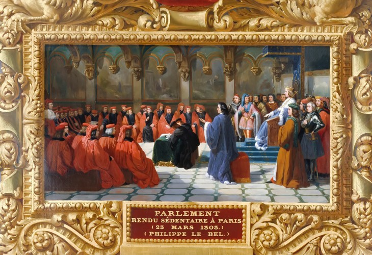 Philip IV the Fair establishes the Parliament in Paris in 1303 a Jean Alaux