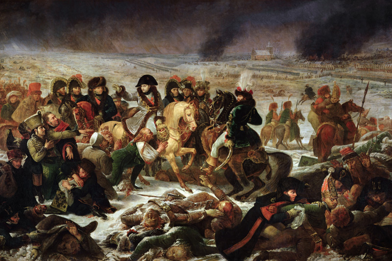 Napoleon on the battlefield of Prussian Eylau a Jean-Antoine Gros