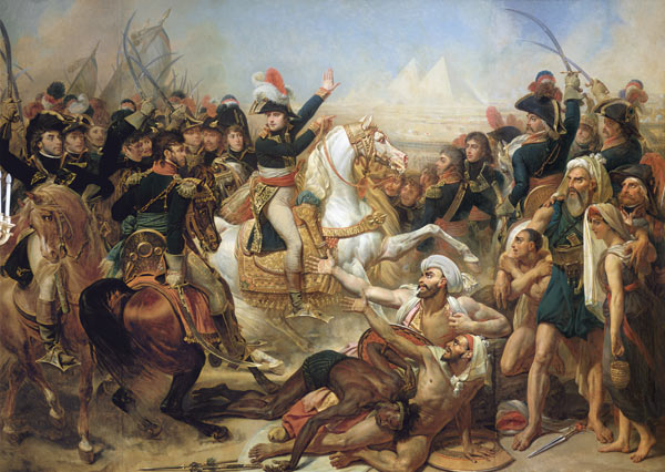 The Battle of the Pyramids a Jean-Antoine Gros