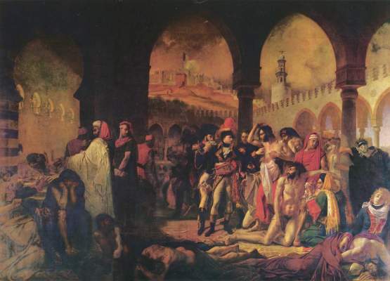 Bonaparte Visiting the Plague Stricken at Jaffa a Jean-Antoine Gros