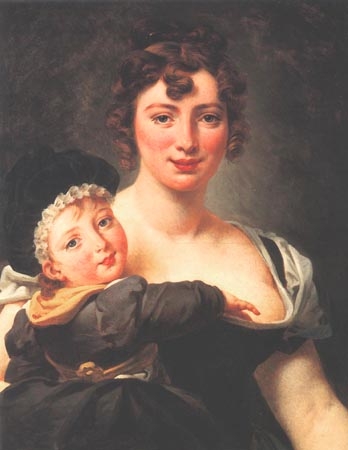 Françoise Simonnier with child a Jean-Antoine Gros