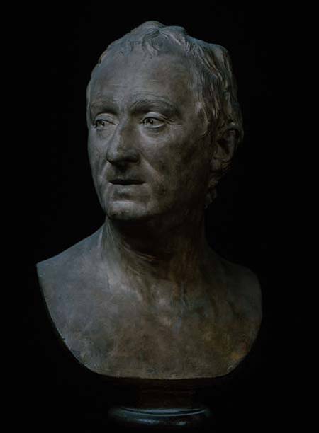 Bust of Denis Diderot (1713-84) a Jean-Antoine Houdon