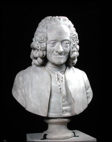 Bust of Francois Marie Arouet de Voltaire (1694-) a Jean-Antoine Houdon