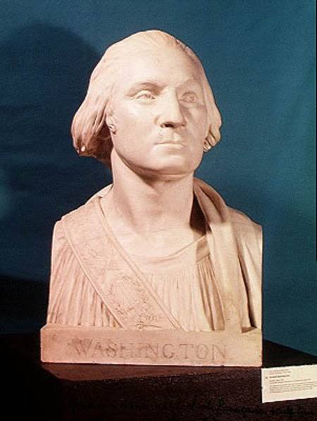 Bust of George Washington (1732-99) a Jean-Antoine Houdon