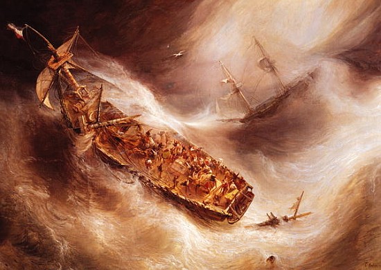 The Act of Sacrifice made Captain Desse towards the Dutch ship ''Columbus'' a Jean Antoine Theodore Gudin