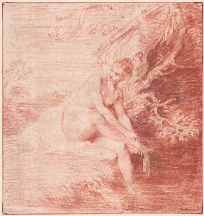 Diana Bathing a Jean Antoine Watteau