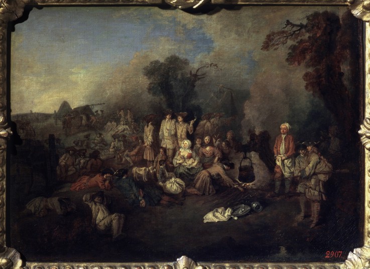 Bivouac a Jean Antoine Watteau