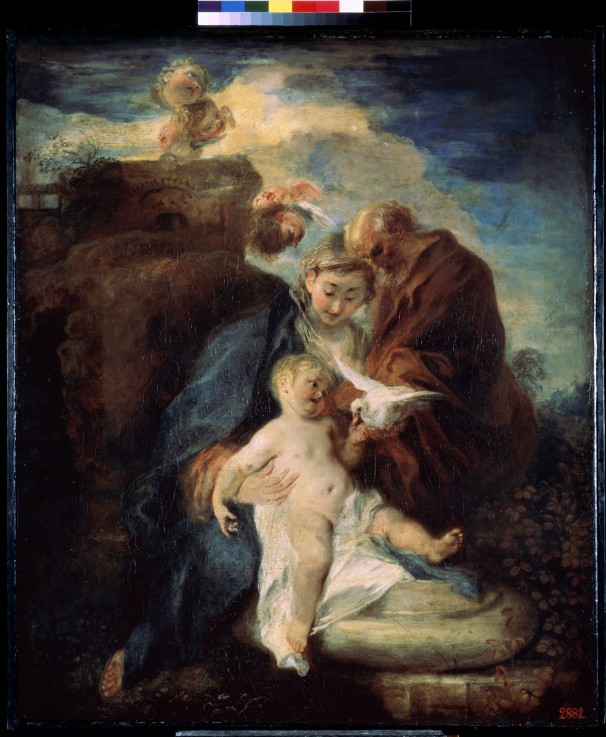 The Holy Family (Rest on the Flight into Egypt) a Jean Antoine Watteau