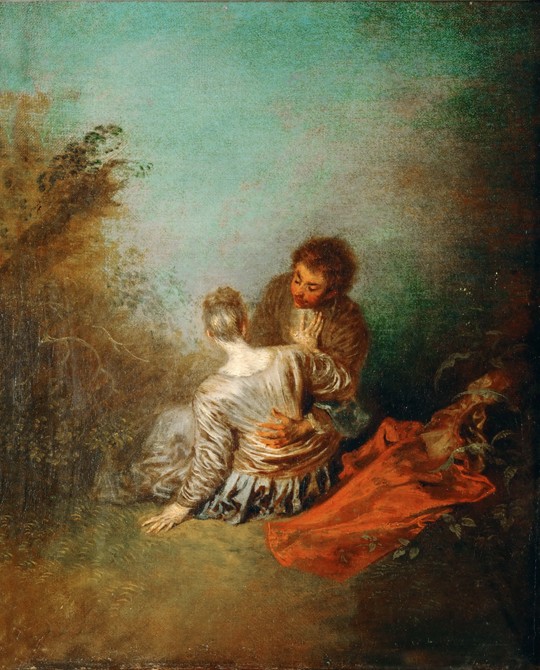 Le Faux Pas (The Mistaken Advance) a Jean Antoine Watteau