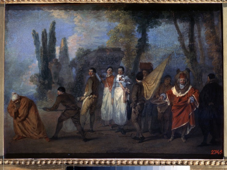 A Satire on Physicians a Jean Antoine Watteau