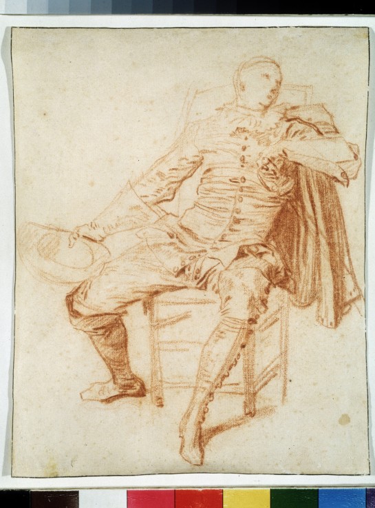 Actor of the Comédie italienne (Crispin) a Jean Antoine Watteau