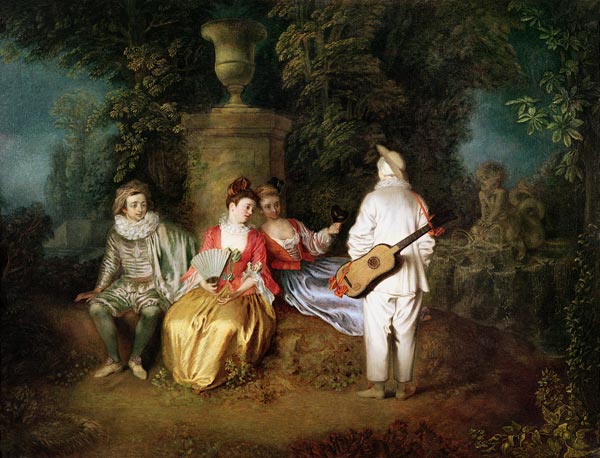 The Foursome, c.1713 a Jean Antoine Watteau