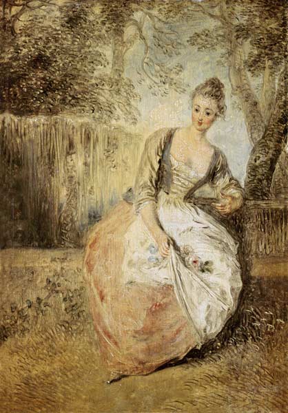 The impatient one fell in love a Jean-Antoine Watteau
