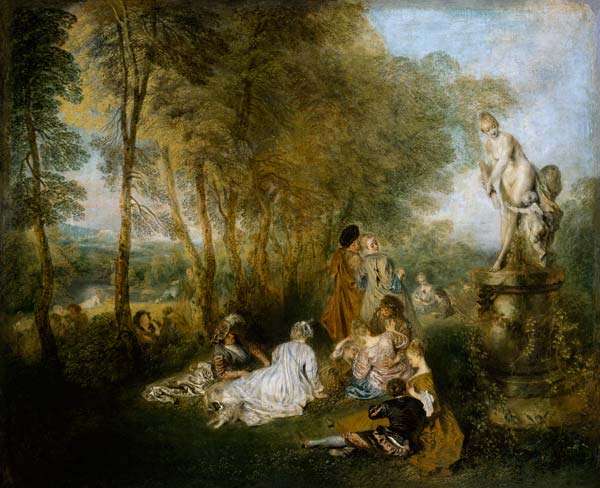 The love feast a Jean-Antoine Watteau