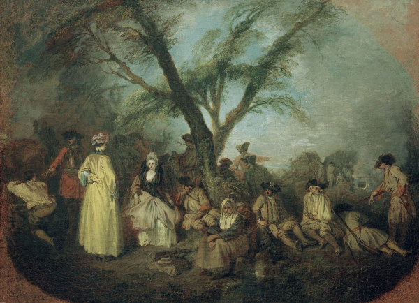 Antoine Watteau, Die Rast a Jean-Antoine Watteau