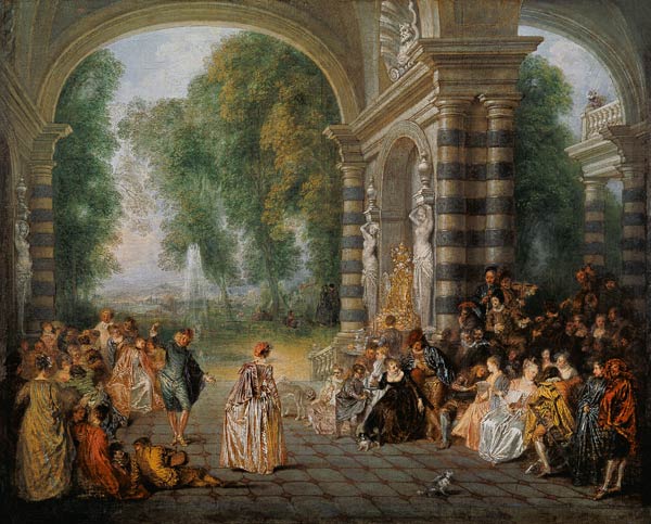 The ball pleasure a Jean-Antoine Watteau