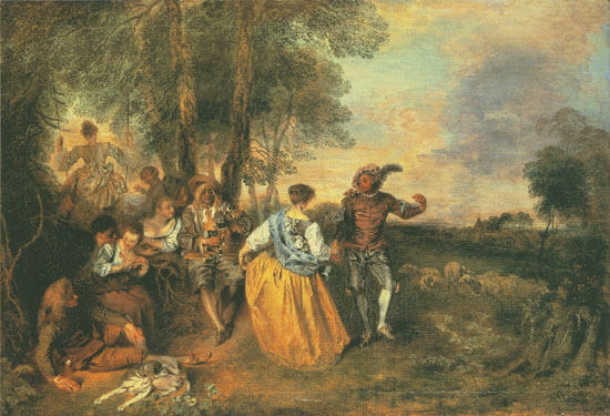 the herdsmen a Jean-Antoine Watteau