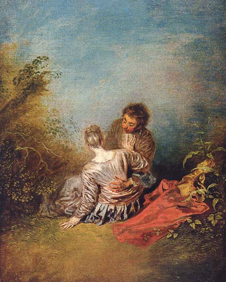 The Faux Pas. a Jean-Antoine Watteau