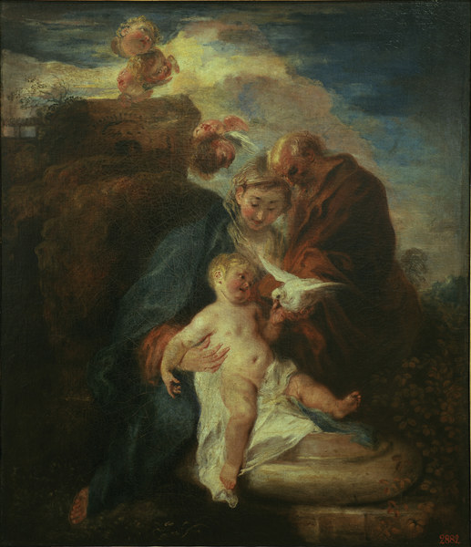 Watteau / Holy Family / Painting, c.1715 a Jean-Antoine Watteau