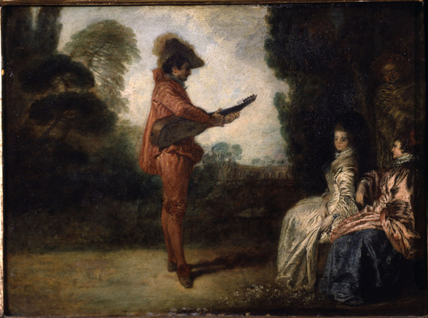 Watteau / L Enchanteur / c.1713/14 a Jean-Antoine Watteau