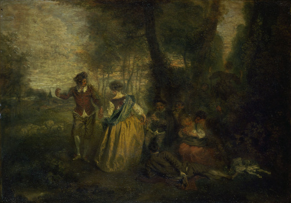 Watteau / Pastoral Pleasures / c. 1716 a Jean-Antoine Watteau