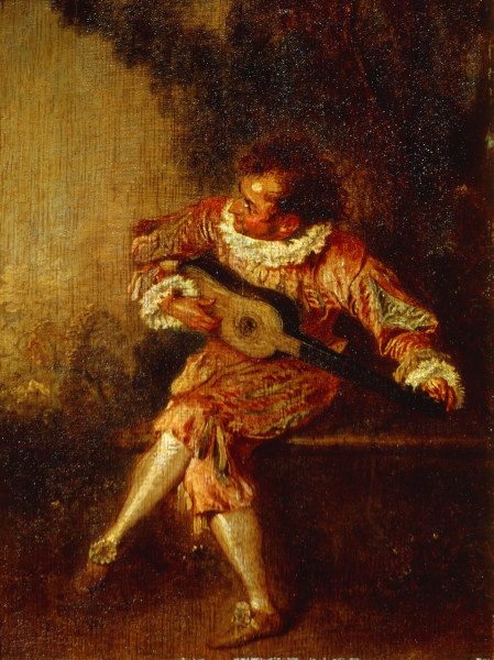 Watteau / The Serenader / 1715 a Jean-Antoine Watteau