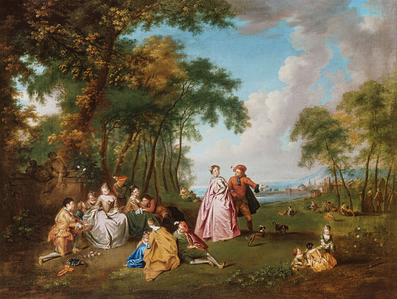 Rural feast. a Jean-Antoine Watteau (successore)