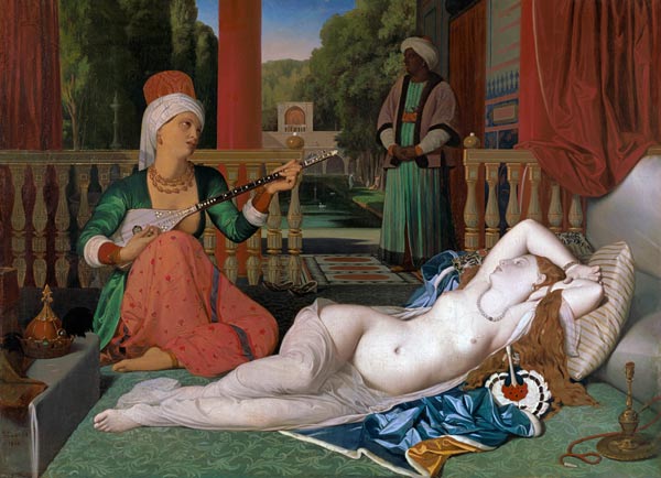 Odalisque and Slave a Jean Auguste Dominique Ingres
